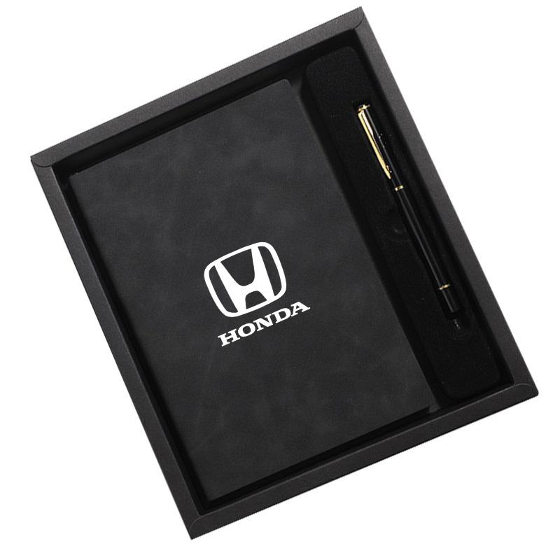 A5 Notebook+Signature Pen Gift Box Set Customized Gift Box For Honda Fit Jazz GK5 Civic Type-R CRV Pilot Accord HRV Accessories LV4