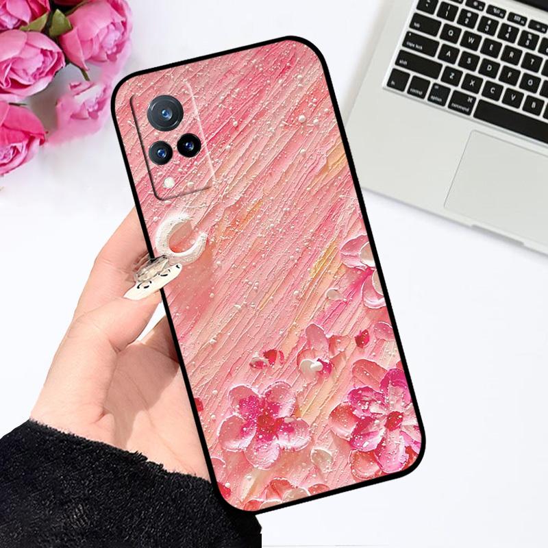For Vivo V21 4G 5G Case V21s V2066 V2050 Cartoon Animal Soft Silicone TPU Phone Cover For V21e V2061 V2055 Shockproof Bumper