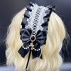 Ribbon Bow Lolita Lace Headband Sweet Maid Cosplay Headdress Cute Ruffled Hairband  Girls