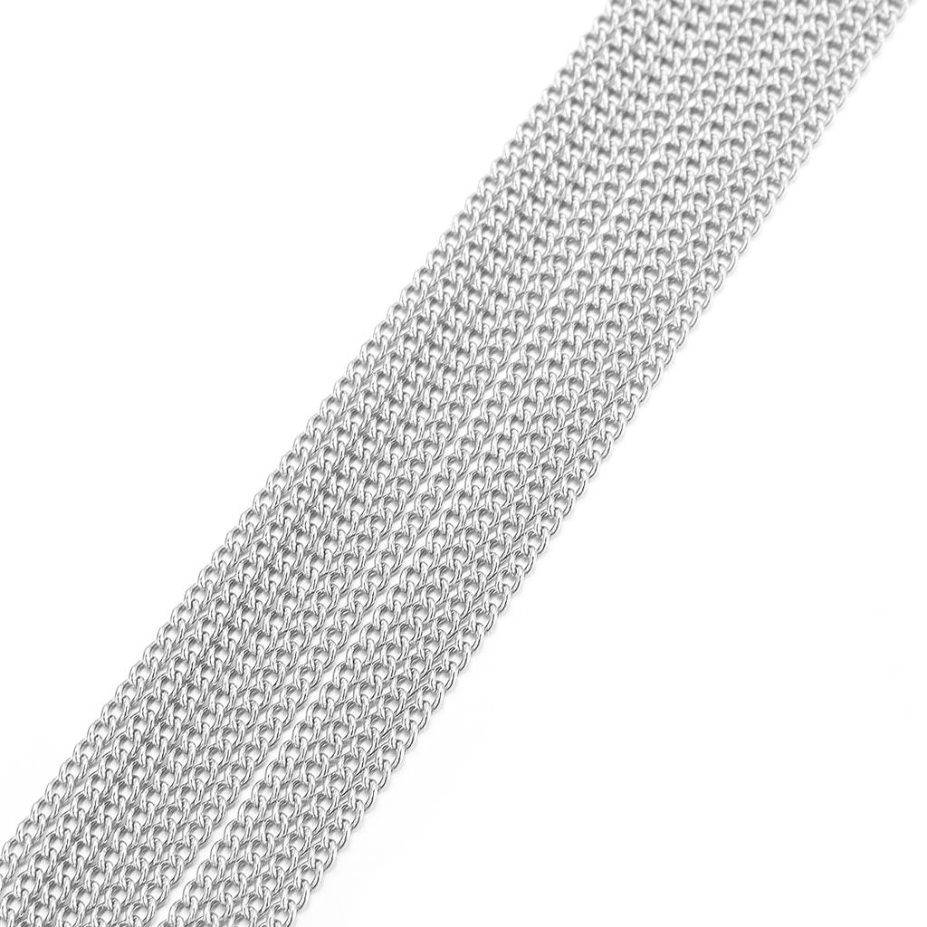 5Yards Stainless Steel Chains 1/1.5/2/2.5/3/3.5/4.5mm Bulk Link Chains For DIY Jewelry Making Necklace Bracelets Accessories