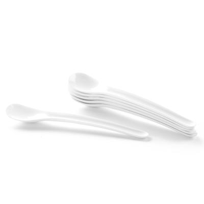 Egg Spoon Made of White ABS Plastic, Set of 6, Hendi 441503