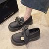 Fashion 2025 New British Style Versatile Sponge Cake Thick Bottom High Heels Mary Jane Shoes Bow