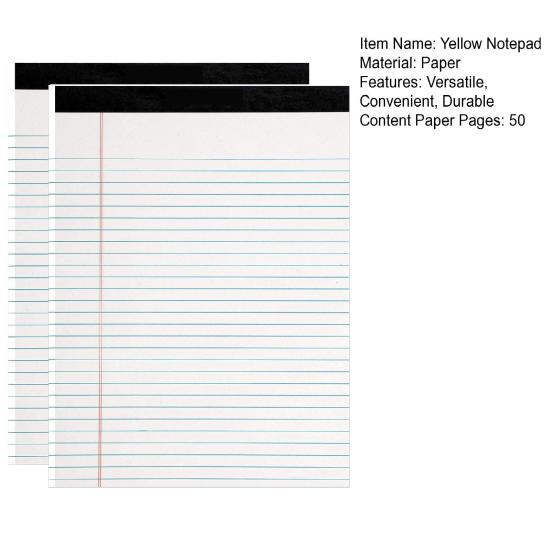 2Pcs Yellow Notebook Smooth Writing Striped Notebook Ink-resistant Paper Notebook School Office