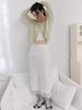 Etmont Layered Sheer Skirt, White
