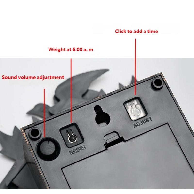 Lustige Wandmontierte Kuckuck Pendeluhr Mit Ton für Kinder und Familie Interaktive Zeitlernaktivität Täglich