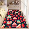 Strawberries desserts colorful pattern carpet Yoga living room room decor children's crawling mat doormat area rug