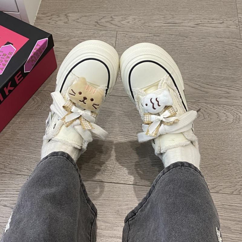 Женская обувь осень новинка котенок рыбка дизайнер нескользящая спортивная обувь — фото 2