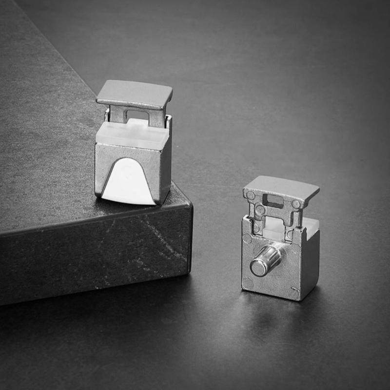 4 Stück verstellbare Glasklemmen Stabile Halterungen aus Zinklegierung Zubehör für 10 12 mm dicke Gläser in eleganten Farbdesigns