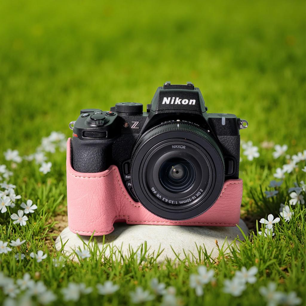 

Защитный чехол для камеры для Nikon Z50II Чехол-мешочек Основа из искусственной кожи С нижним отверстием Сумка для камеры ремешок аксессуары