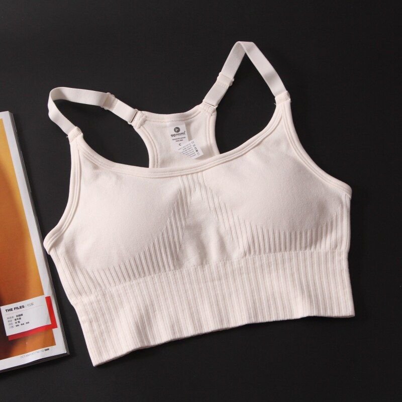 And American Single Adjustable Sports Underwear Beautiful Back Comfortable Bubble Wrap Women's Running Yoga Breathable Quick-Drying Workout Bra