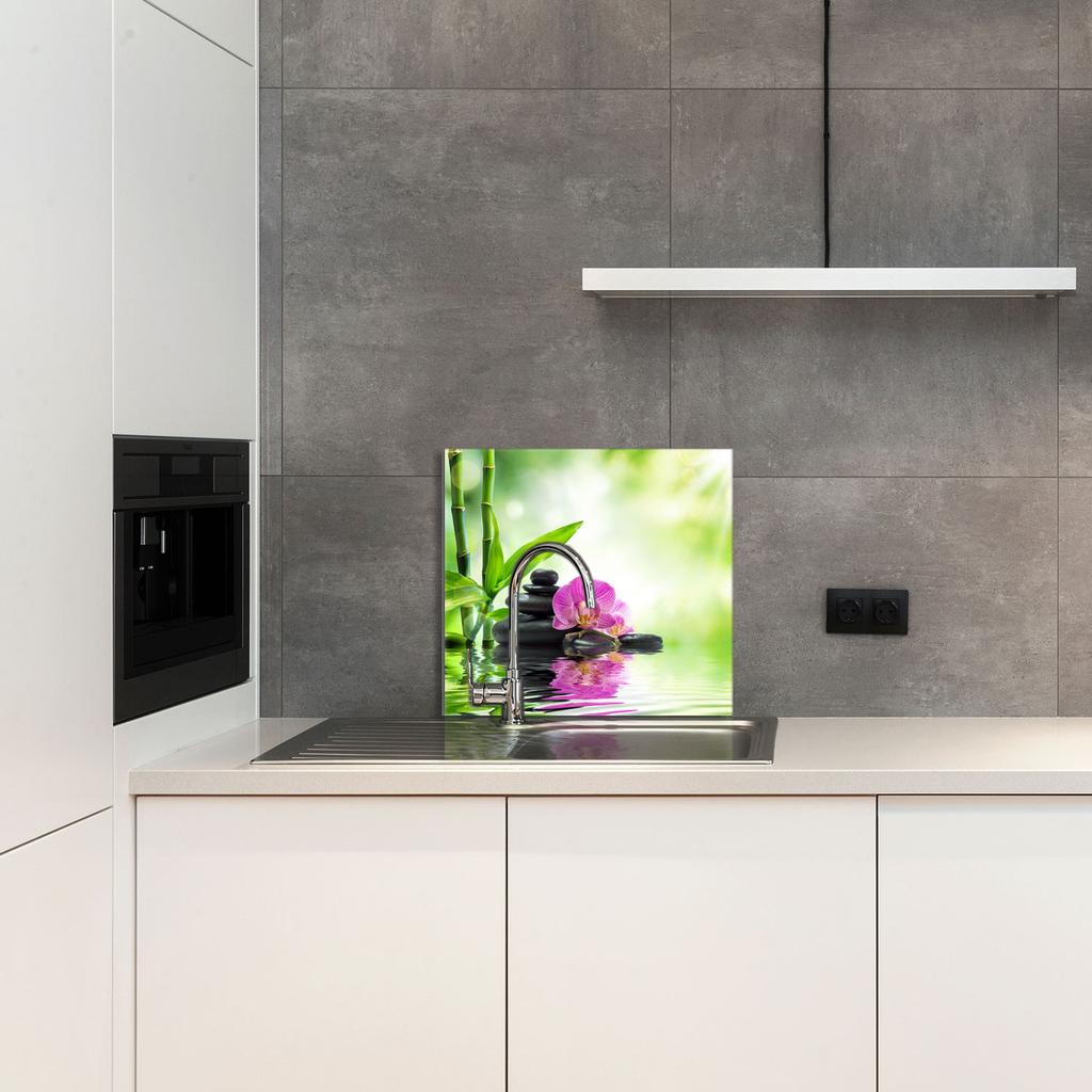 PANEL SZKLANY DO KUCHNI 65x60 Orchidea
