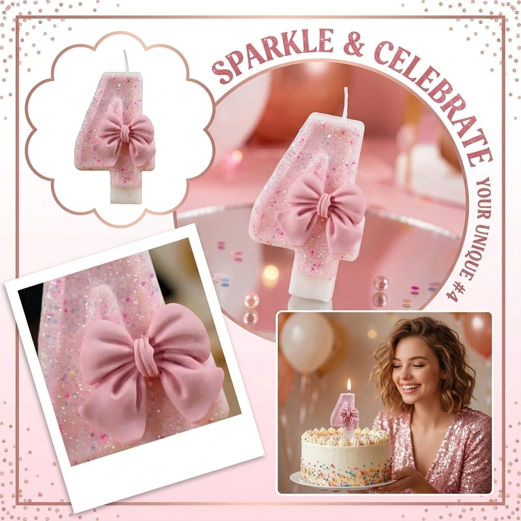 Fashion Cartoon Creative Birthday Candles Party Digital Candles