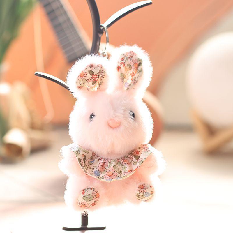 Plush Bunny Keychain With Soft Short Pile Plush For Kids And Adults