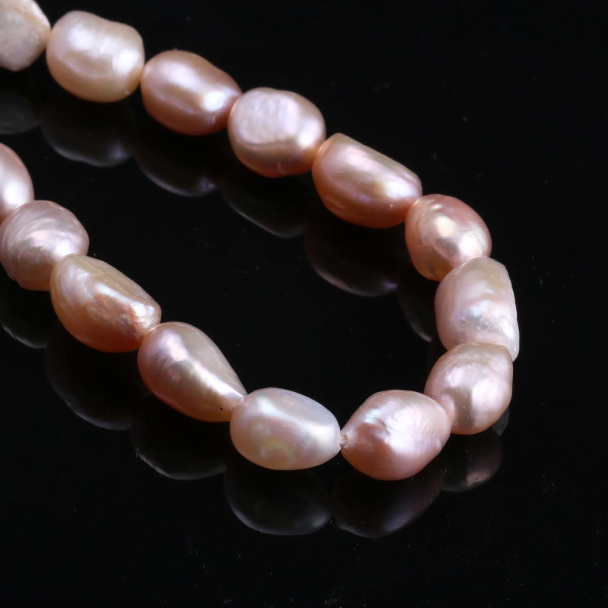

1String, Natural Freshwater Pearls, 8-9mm Irregular Pearl Beads for Jewelry Making DIY Necklace Supplies, Birthday Party Gifts for Women, 36cm 1String/8-9mm-36cm