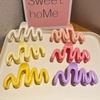 Jelly color shark hairpins 1 PC with as a head accessory wavy low-neck hairpin clips series resembling hairstyle  Jewelry