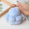 10CM Mini Fluffy Real Fur Pompon Bunny Women Girls Cute Plush Rabbit On Bag Jewelry Wedding Party Toy Kid Gift Bag Charm