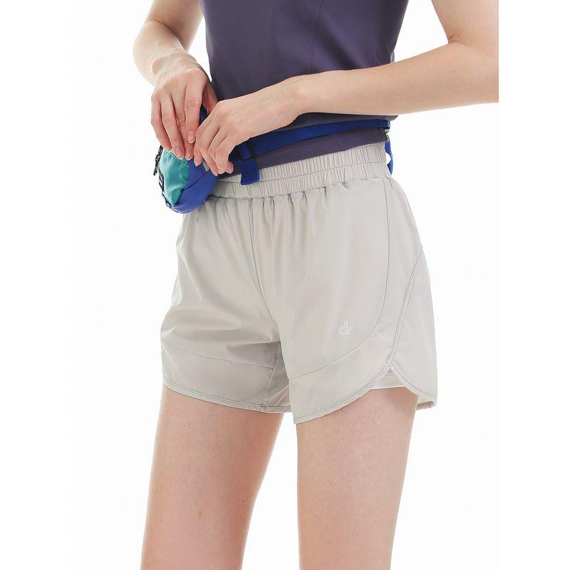 DSU Sports Shorts Women's Four-Sided Elastic Fabric with Lining Hiking Yoga Cycling, Etc.