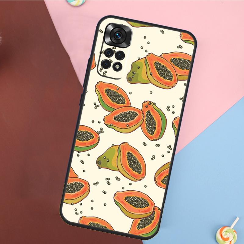 Avocado Pear Papaya Fruit Cover For Xiaomi Redmi Note 14 13 12 9 10 11 Pro 9S 10S 11S 12S Redmi 14C 10C 12C 13C Case