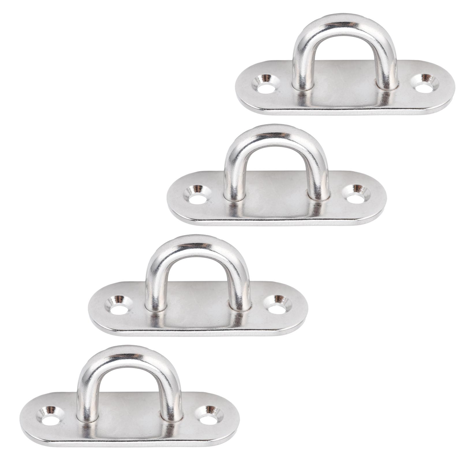 

4 шт. Настенная пластина из нержавеющей стали Овальная Парус Тент Подушка Рым-пластина Продолговатый Парус Тент Подушка Рым