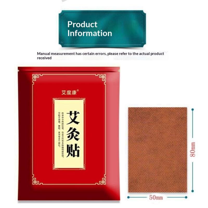 100Pcs Non Irritating Wormwood Moxibustion Stickers Warm Moxa Patches for Neck Shoulder Sleeping Ache Relief