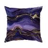 Home Decor Purple and Gold Marbled Pattern Throw Pillow Pattern Cushion Cover Suitable for Sofa Bedroom Car Pillow Cover
