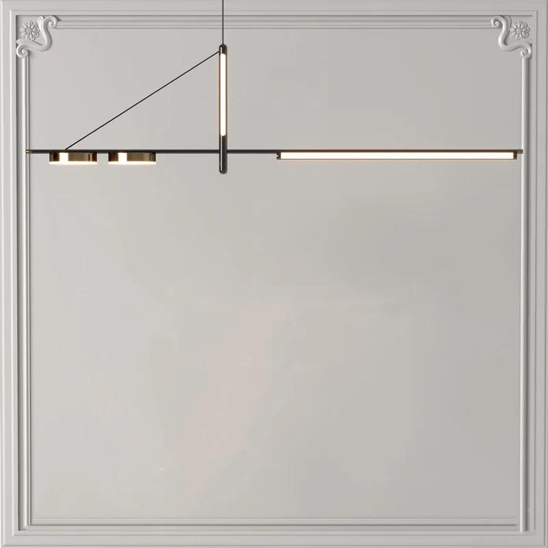 Modern Minimalist Luxurious LED Pendant Light Living Room Dining Room Long Pendant Light Kitchen Decoration Lighting Fixtures
