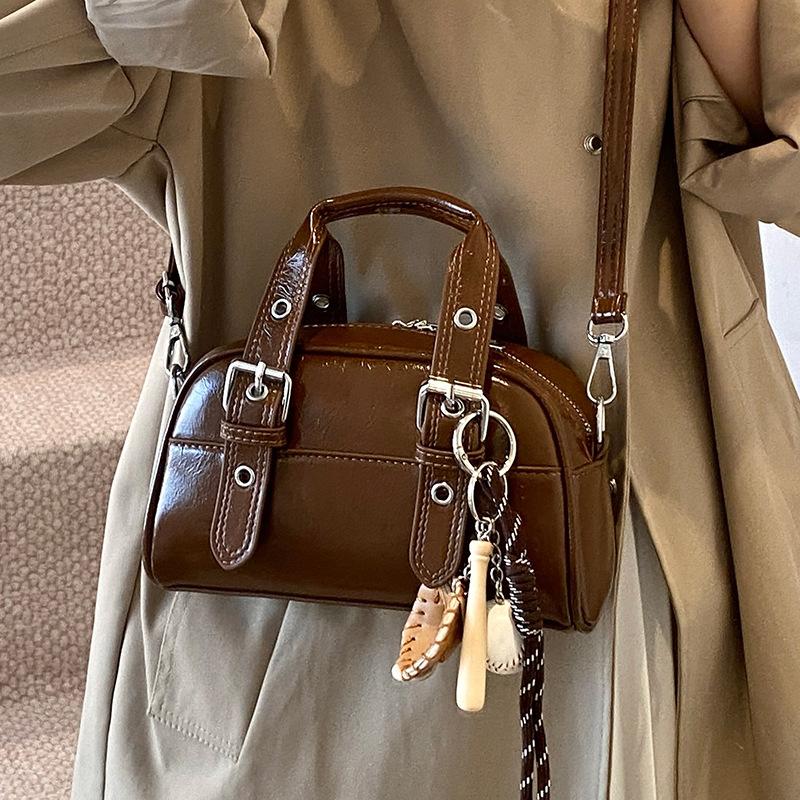 Cool Locomotive Style Niche Design Bag Versatile Personality Shoulder Messenger Bag Woman