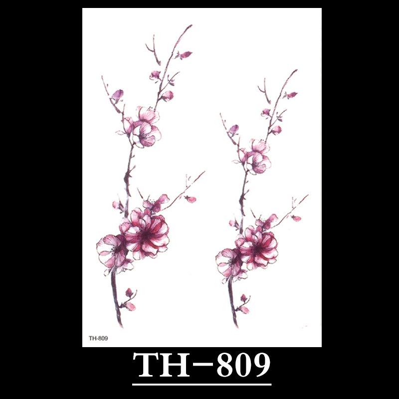 

Наклейка-тату с цветком, Маленькая наклейка-тату с цветком, Водонепроницаемая и устойчивая к поту наклейка-тату 148*210mm