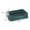 Dog Litter Pan Cage Pee Tray Bunny Bedpan with Scoop Potty for Ferrets
