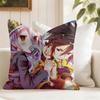 No GGame No Life Cushion Cover Eco Linen Pillow Case DoubleSided Print Breathable Durable Zipper Home Decor Gift