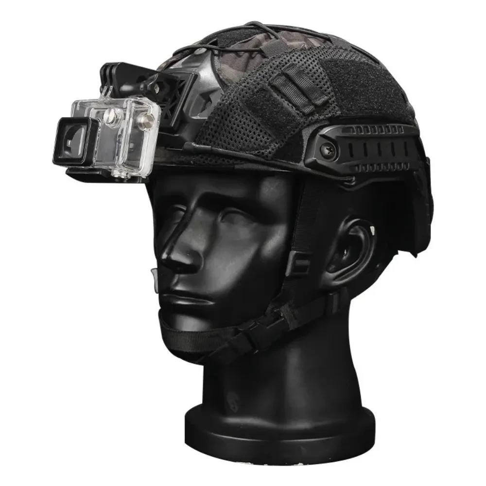 FAST MICH NVG Helmet Adapter Tactical Helmet Base Fixed Mount For GoPro Hero Action Camera Holder CS Outdoor Hunting