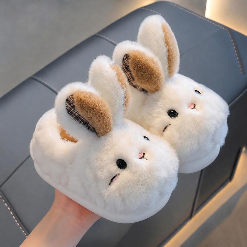 Children's Shoes, Slippers, Boys' and Girls' Cotton Home-cozy Baby Slippers with Fleece Lining
