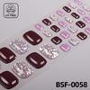 Popular Style New 3D Waterproof Nail Sticker Plastic UV Free Nail Wraps Toe Wraps