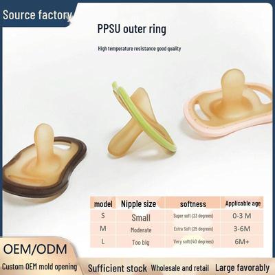 Super Soft Pacifier for Newborns, 0-6 Months, Imitates Breast Milk, Flat Head Design