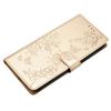 For iPhone 15 Pro Leather Case Butterfly Floral Imprint Wallet Phone Cover with Stand