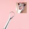 Stainless Steel Tongue Scraper Cleaner for Adults Eliminate Bad Breath Dental Scraper Tool Metal Tongue Brush