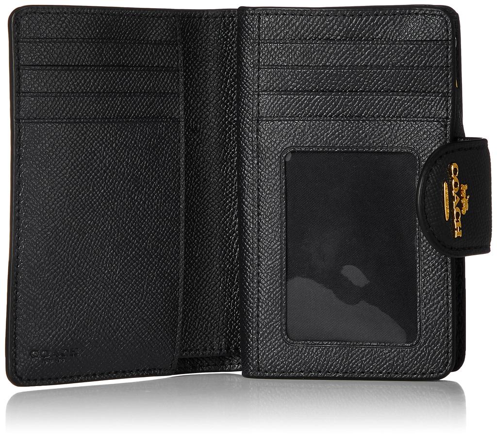 Bifold Wallet MDM CRN ZIP IMBLK [Coach] Women's Im/Black [Item]