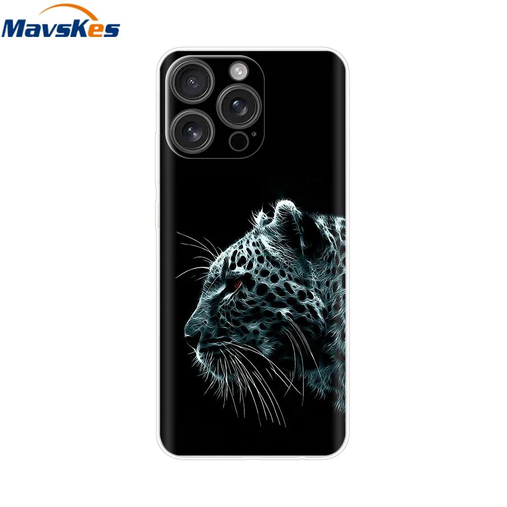 For iPhone 16 Pro Case 16 Plus Lovely Heart Soft Silicone TPU Painted Phone Cases for Apple iPhone16 Pro Max Cover Shell New Bag