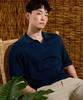 CHASECULT Men'S Cool Touch Open Collar Neck Short Sleeve Sweater-Dbrk5611D0G