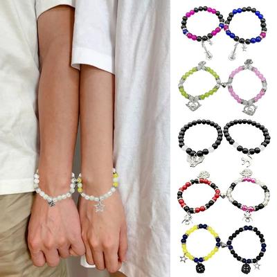 2pcs/set Fashion Couple Beads Bracelet Tv Girl Matching Bracelets Who Really Cares Album Inspired Bracelets Friends Jewelry Gift