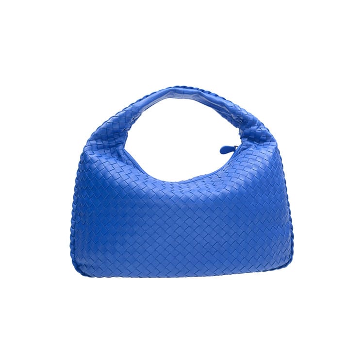 Bottega Veneta Sheepskin Shopping Bag Handbag Women's Blue 115653V00164373