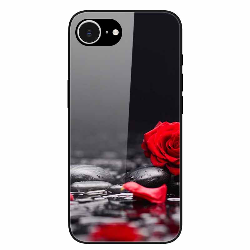 Tempered Glass Phone Cases For iPhone 16e 2025 Case Silicon Bumper Hard PC Back Cover Shell for iPhone SE (2025) / for iPhone16e