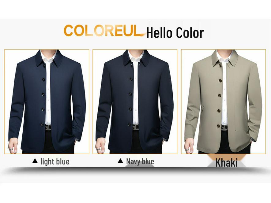 Men's Woodpecker Jacket: Lightweight, High-End Spring/Autumn Outerwear for Middle-Aged Executives (2025 New)