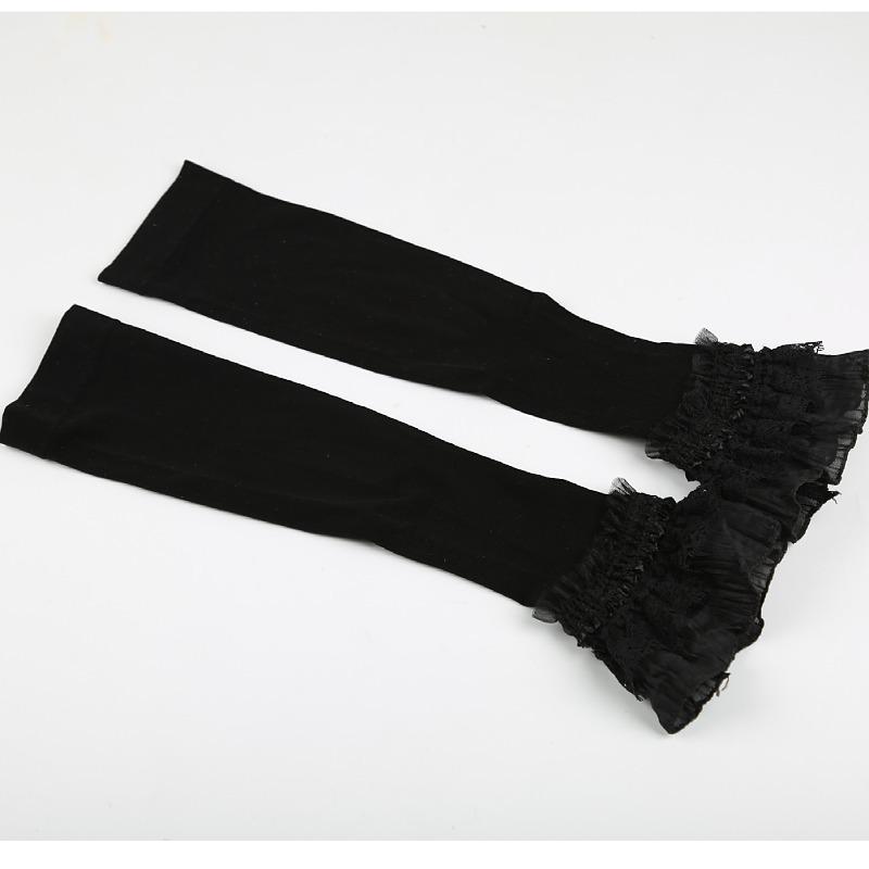 Ice Silk Women's Summer Flare Sleeve Sun Protection Gloves