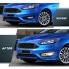 For Ford Focus DRL Led Fog Lamps Chrome Trim 2015 2016 2017 2018 Daytime Running Lights Dynamic Turn Signal White Yellow Blue