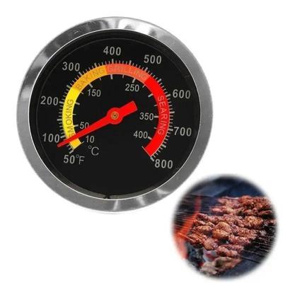 Stainless Steel BBQ Barbecue Temperature New Metal Barbecue Stove Thermometer Suitable Household Kitchen Baking Accessories