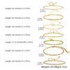 Stainless Steel Chain Bracelets Non Tarnish Dainty Ball Herringbone Bead Chain Stackable Bracelet Women's Party Jewelry