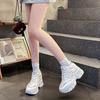 Fashionable And Comfortable New Women'S Vulcanized Shoes Spring And Autumn Elegant Lace Up Thick Soled Sports And Leisure Shoes