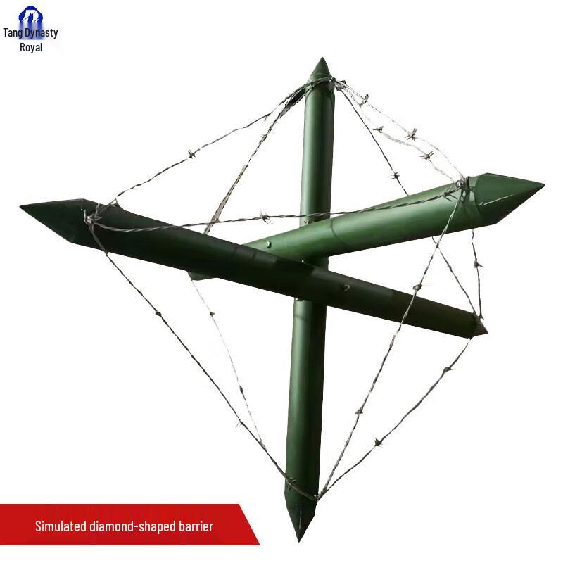 Simulated Diamond Cheval de Frise for Outdoor Training