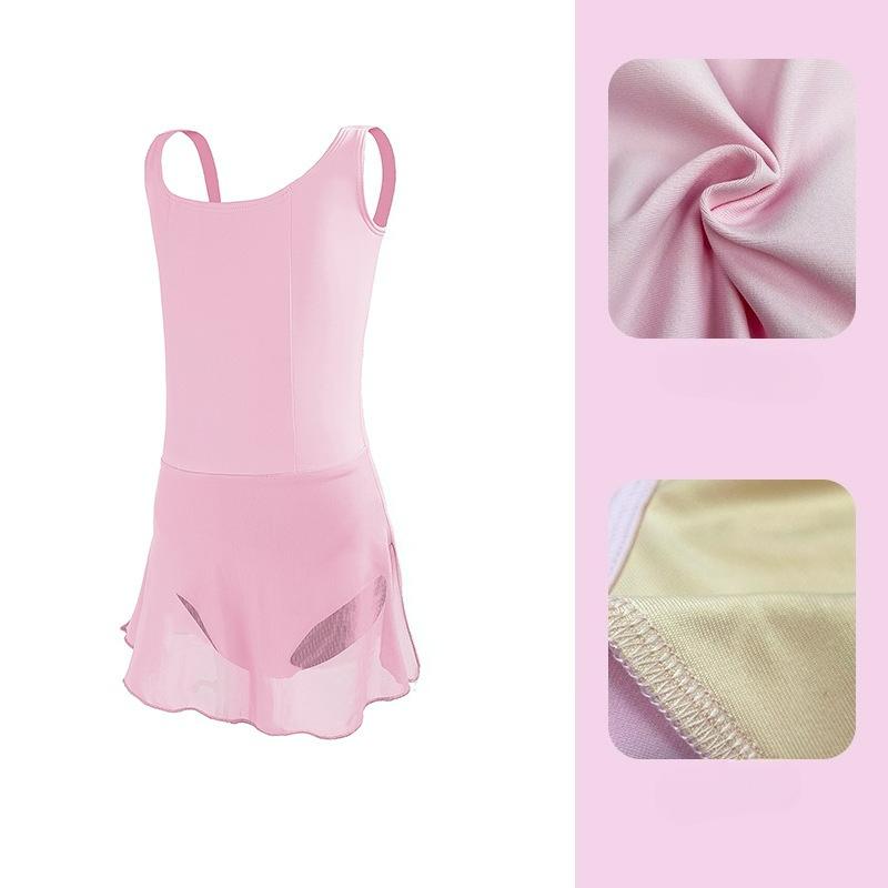 Dětské taneční oblečení na ramínka, Dívčí baletní sukně, Dětské taneční oblečení, Oblečení na fyzickou gymnastiku, Léto